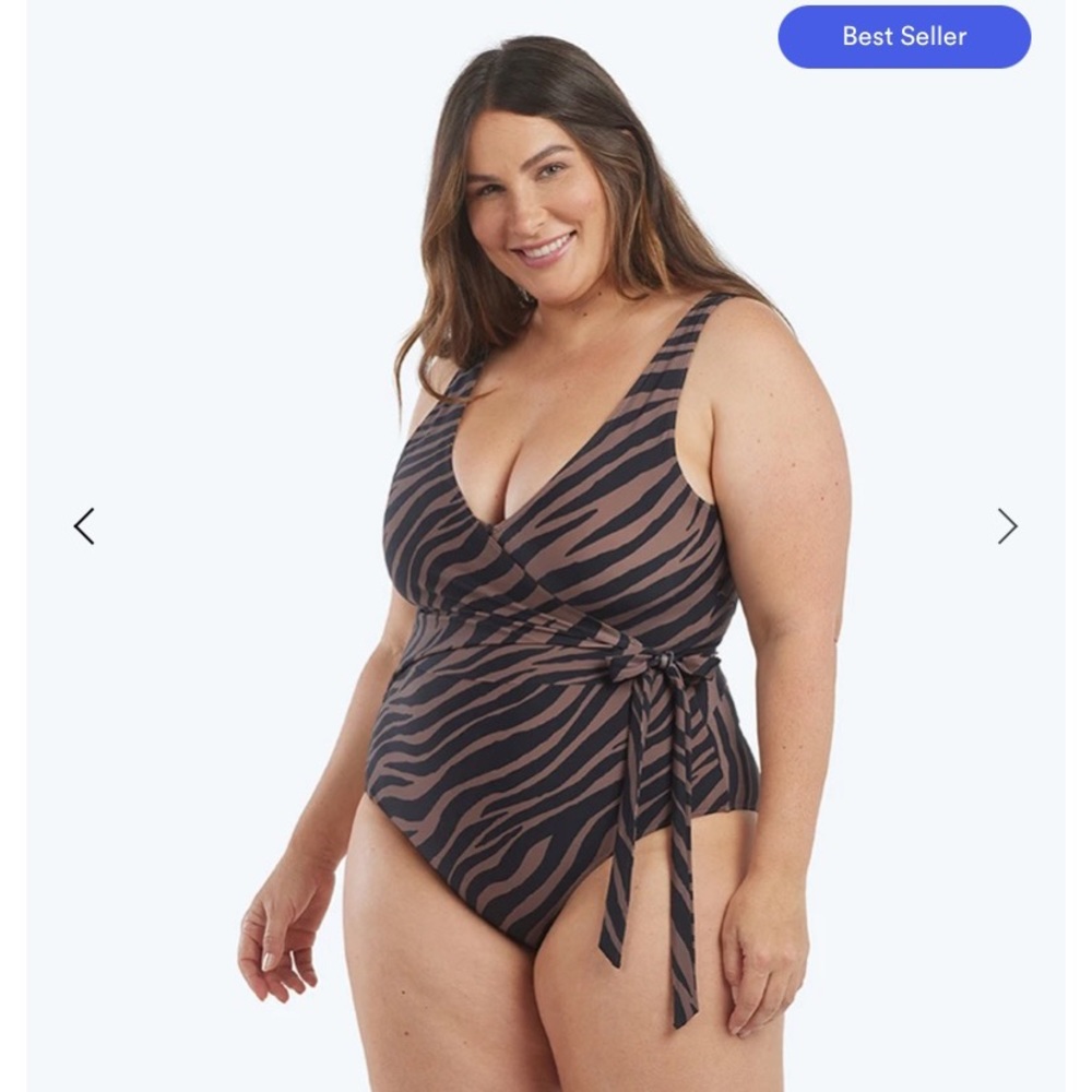 The Perfect Wrap by summersalt size 18 mocha/black